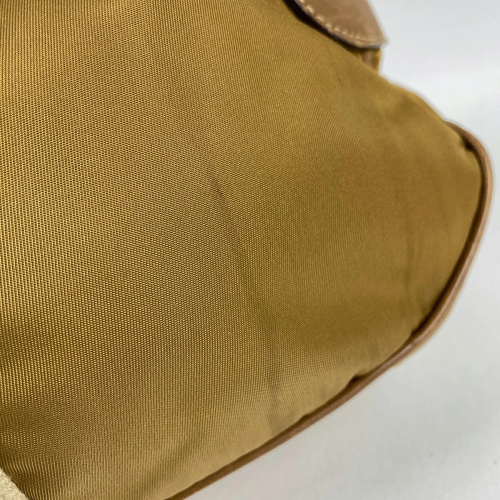 Prada Logo Plate Shoulder Bag Crossbody Brown - Picture 3 of 7